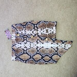 Boohoo Animal Print Skirt